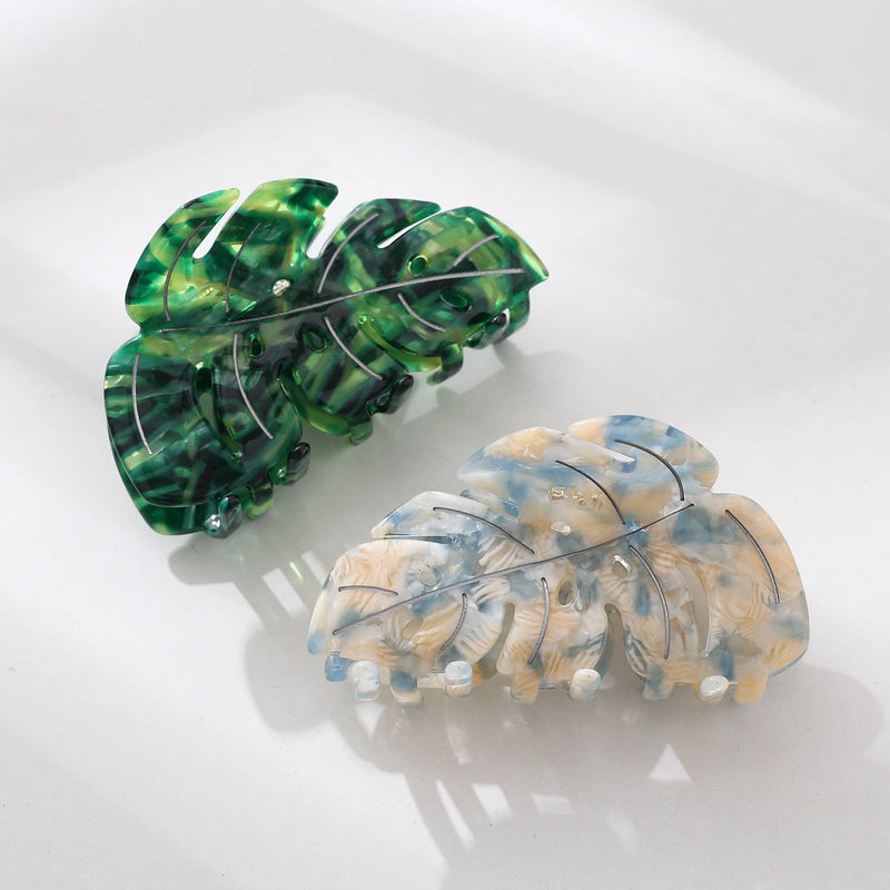 Monstera Leaf Claw Clip