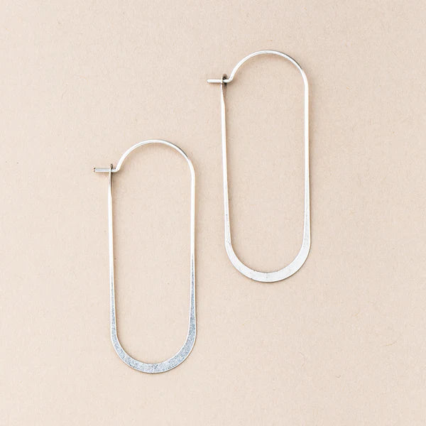 Scout - Refined Earring Collection - Cosmic Oval - Sterling Silver