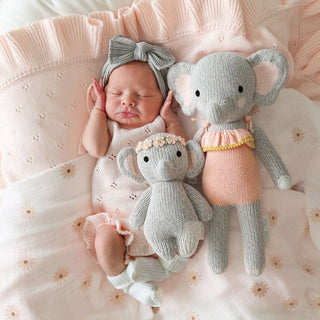 Cuddle+Kind Baby elephant (blush floral), gives 5 meals