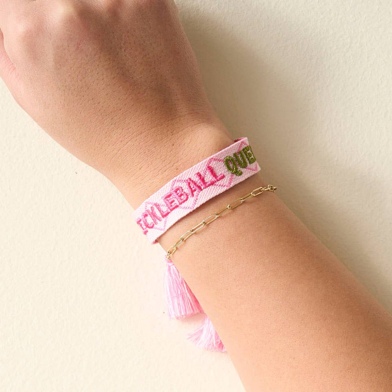 Pickleball Woven Bracelet - Pickleball Queen