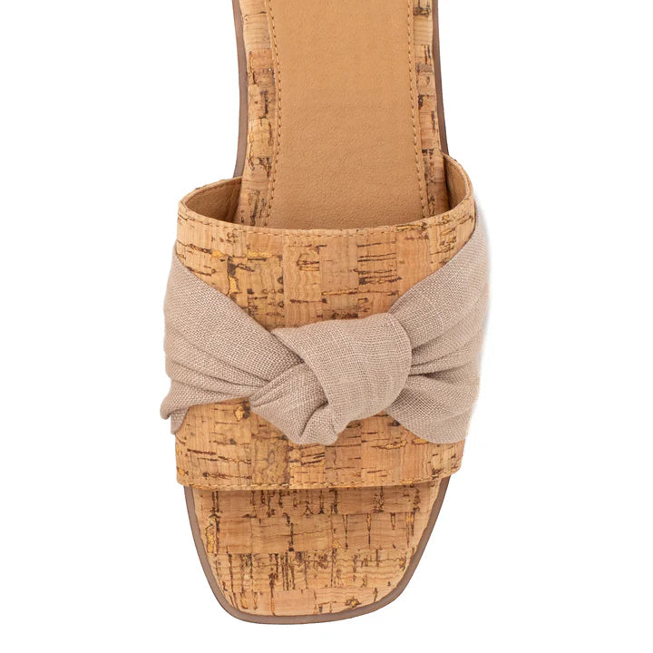 Yellow Box - Kimia Slide Sandal - Cork