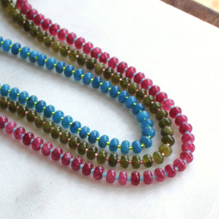 Willow Candy Bead Necklace, Handmade Fall Jewelry Trendy