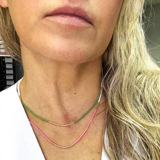 Lithe Beaded Necklace - Choose  your color