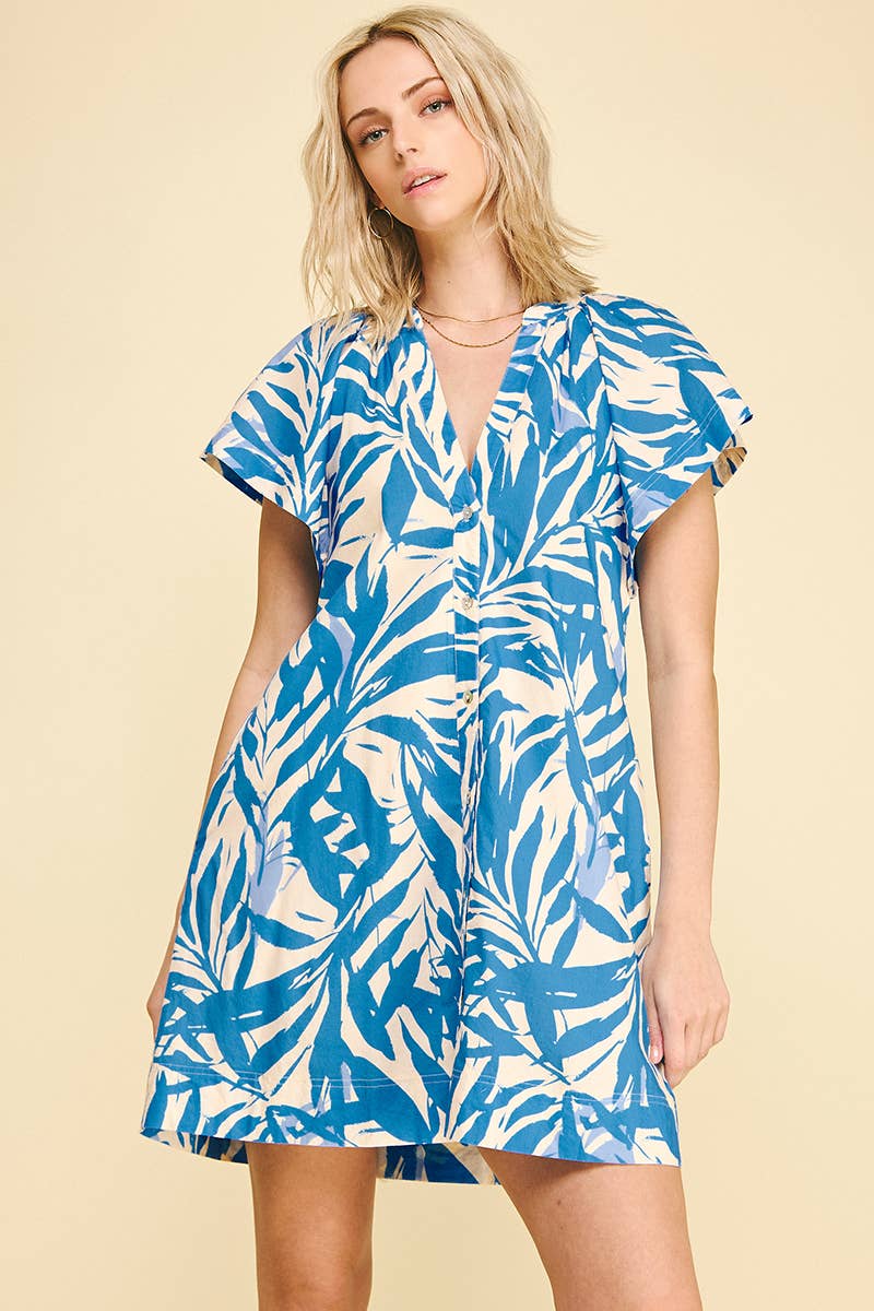 Ocean Garden Mini Dress