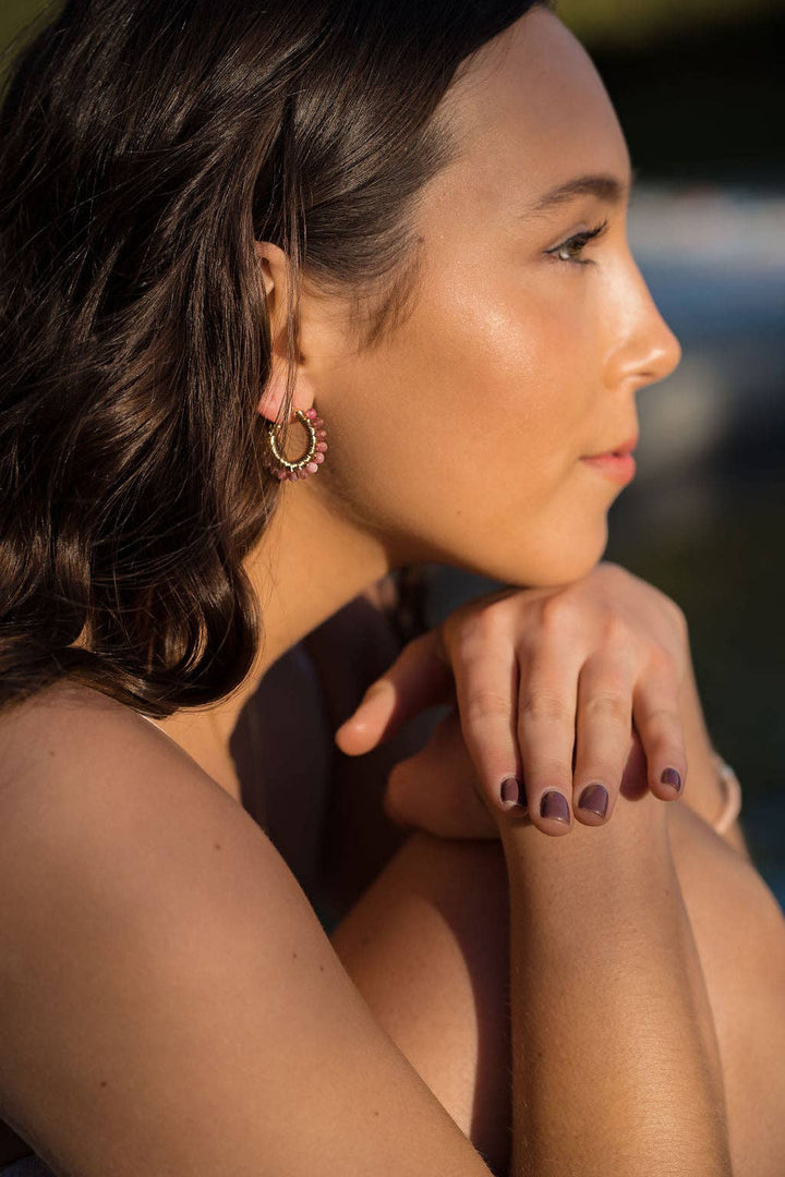 Salty Cali Pismo Mini Hoops ~ Salty Stones