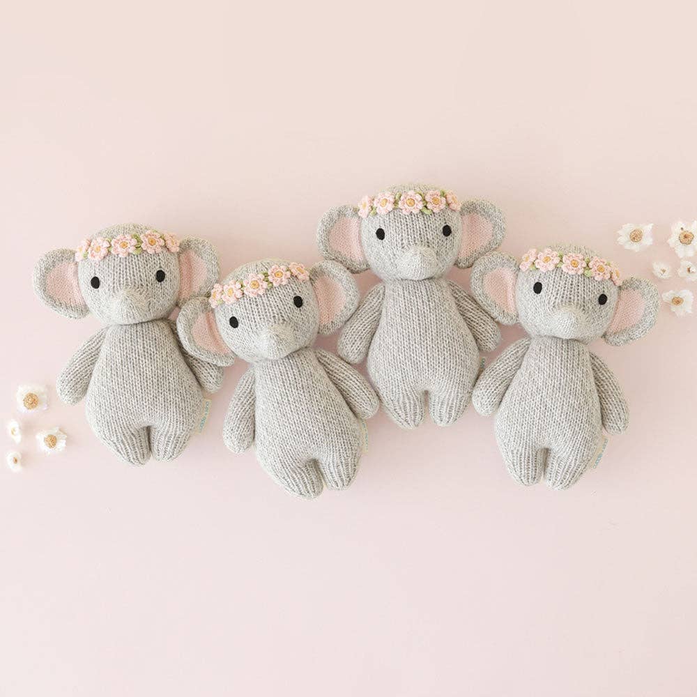 Cuddle+Kind Baby elephant (blush floral), gives 5 meals