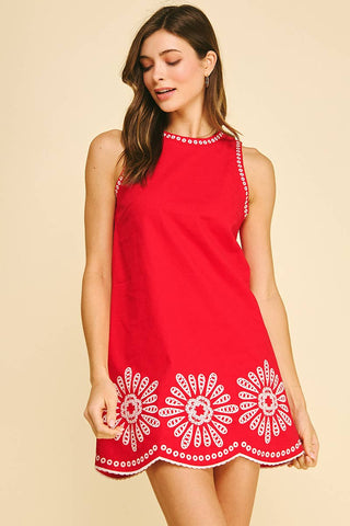 The Marisol Mini Dress in Red