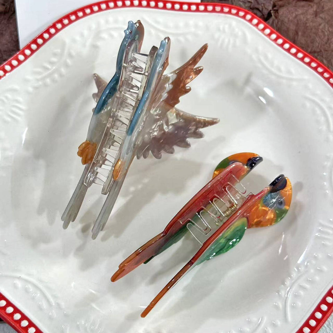 Sparrow Parrot Hair Clip, Acrylic Bird Claw Clip