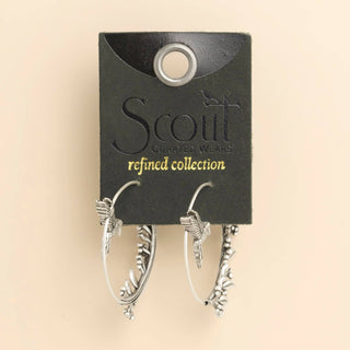 Scout Refined Icon Earring - Hummingbird Hoop/Silver