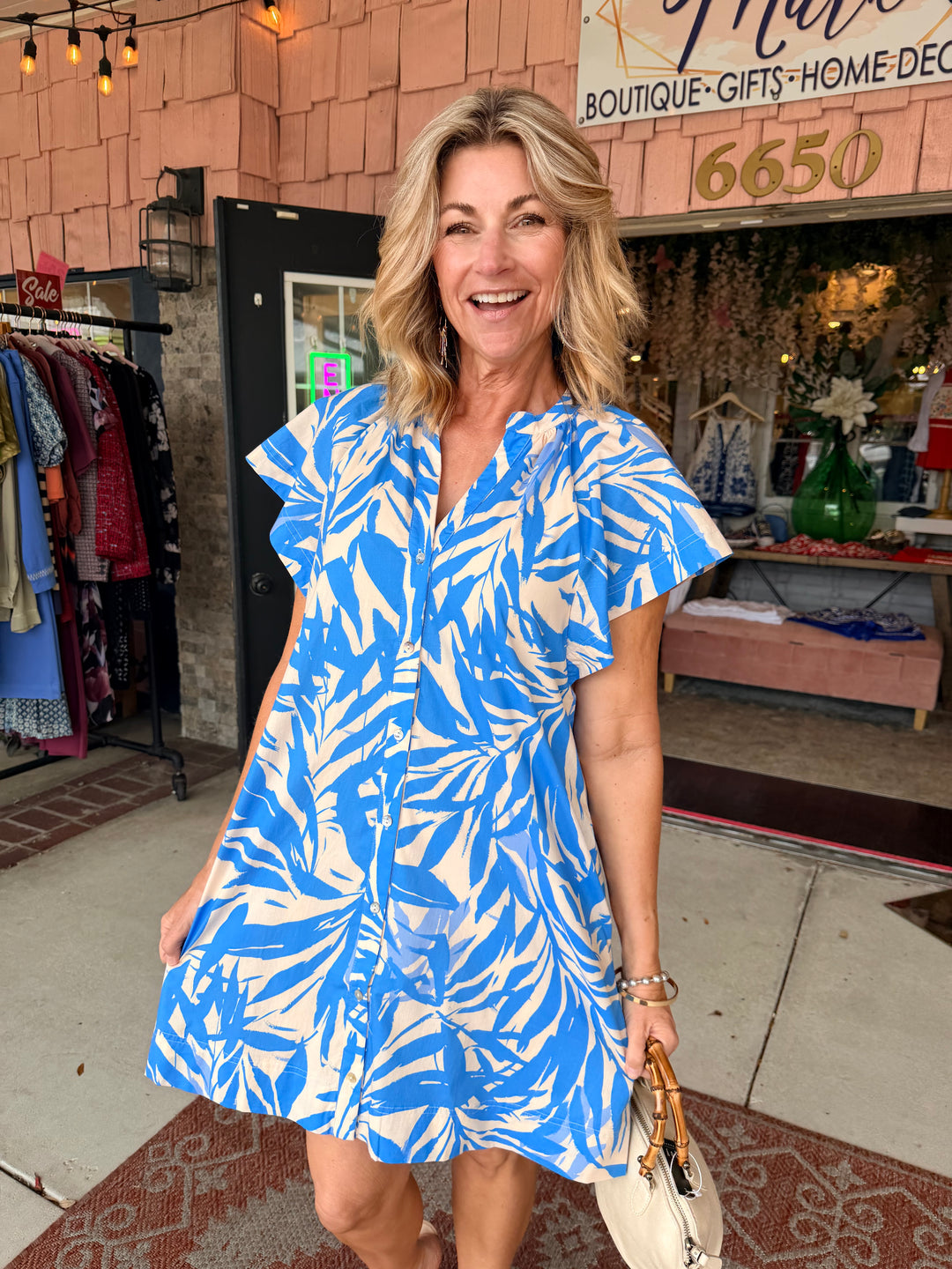 Ocean Garden Mini Dress