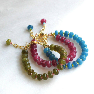 Willow Beaded Stone Candy Bracelet - Trendy Fall Jewelry