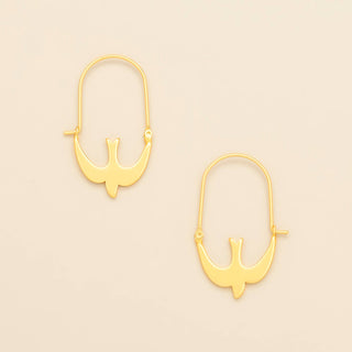 Scout Refined Icon Earring - Swallow Hoop/Gold