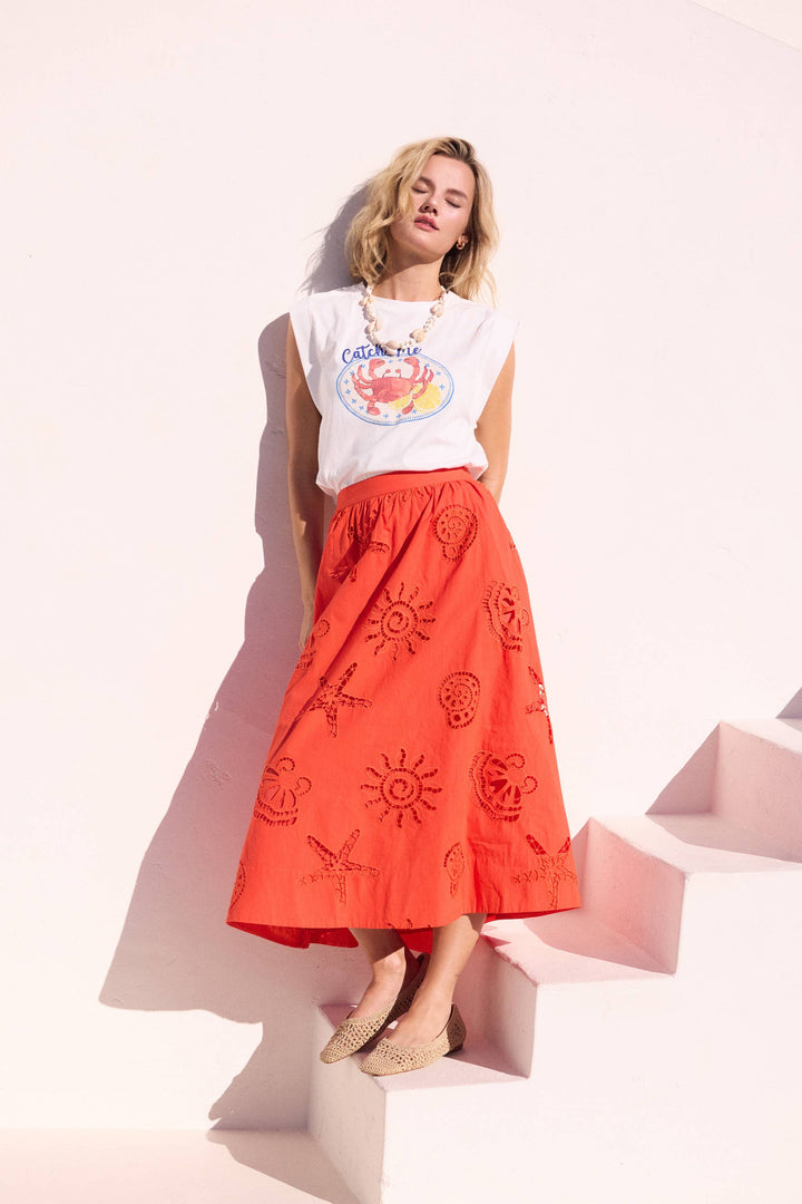 Catch Me in Capri Graphic Sleeveless Tee