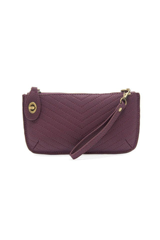 Quilted Mini Crossbody Wristlet Clutch