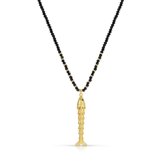 Splendid Iris Rising Tide Fish Pendant Necklace