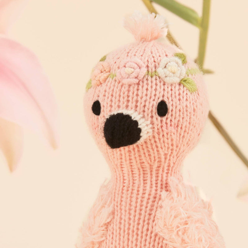 Cuddle+Kind Tiny Penelope the flamingo, gives 10 meals