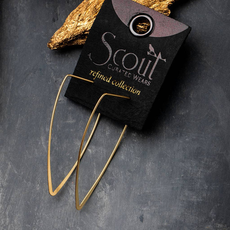 Refined Earring Collection - Galaxy Triangle/Gold Vermeil