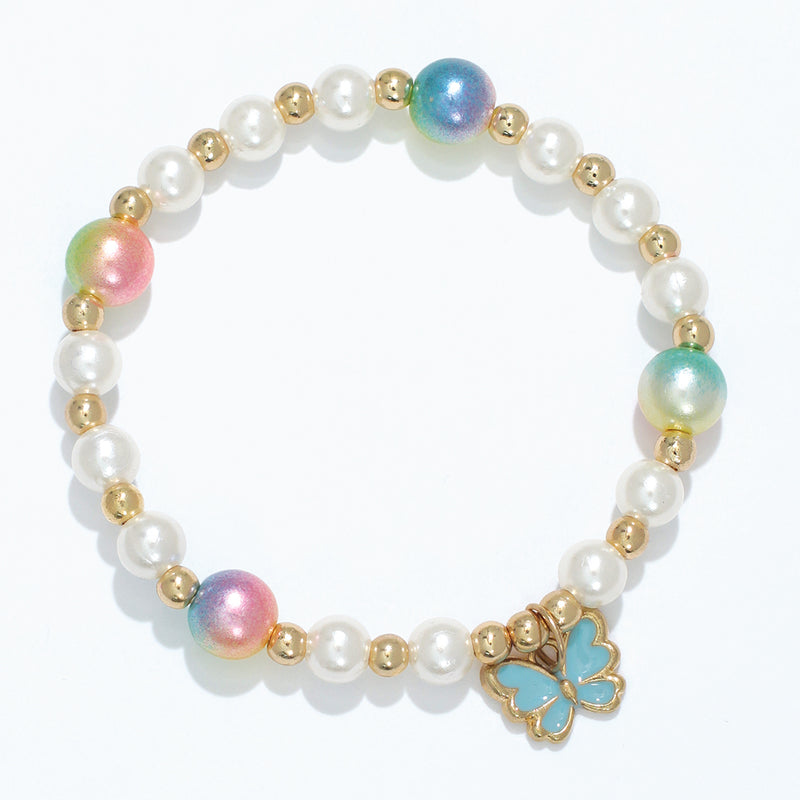 Bracelet-Little Love Aqua Butterfly