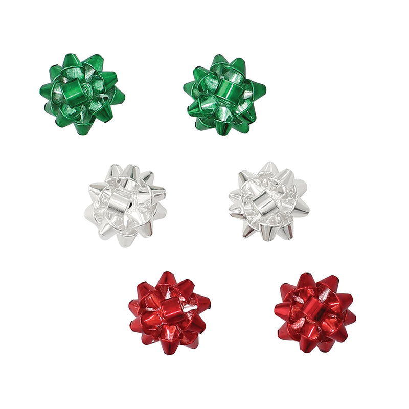 Earrings-Holiday Bow Trio