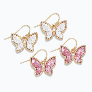 Periwinkle Earrings-Assort 2 Butterflies