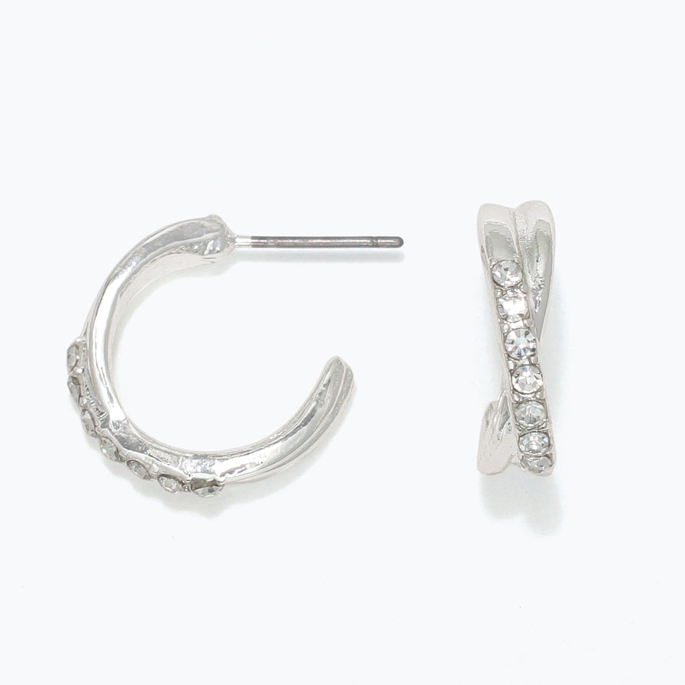 Earrings-SV Hoops w Crystals