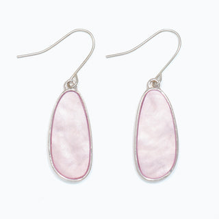 Earrings-Genuine Shell in Silver