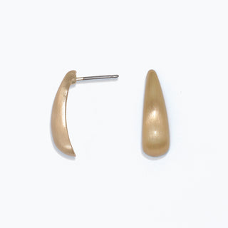 Earrings-Burnished Gold Drop