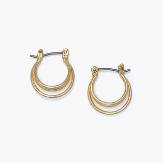 Earrings-Delicate Gold Ring Hoops
