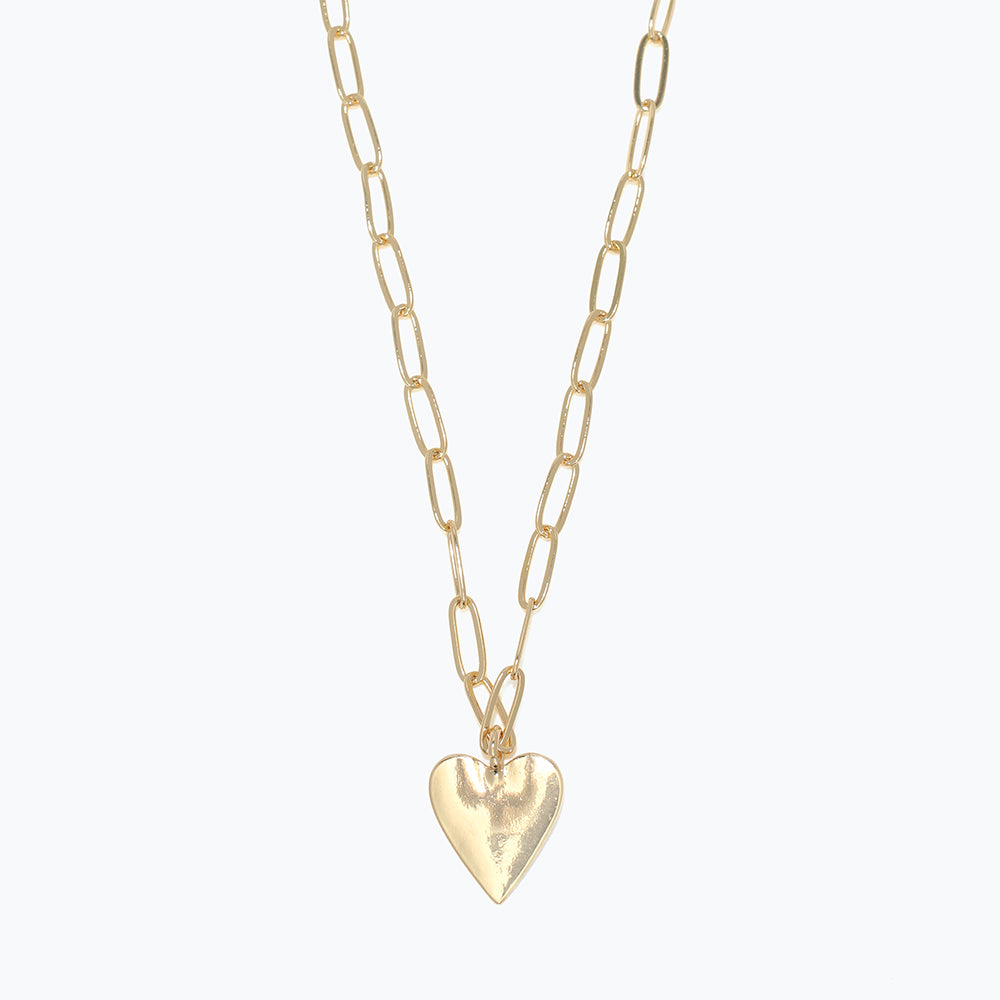 Necklace-Gold Chain with Heart
