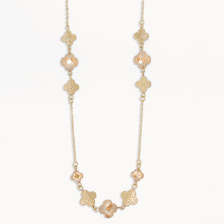 Periwinkle Necklace-GD & Netural Crystal Clove