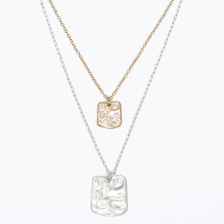 Necklace-Two Necklaces Hammered