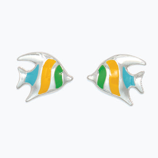Cuties Earrings-Bright Enamel Fish