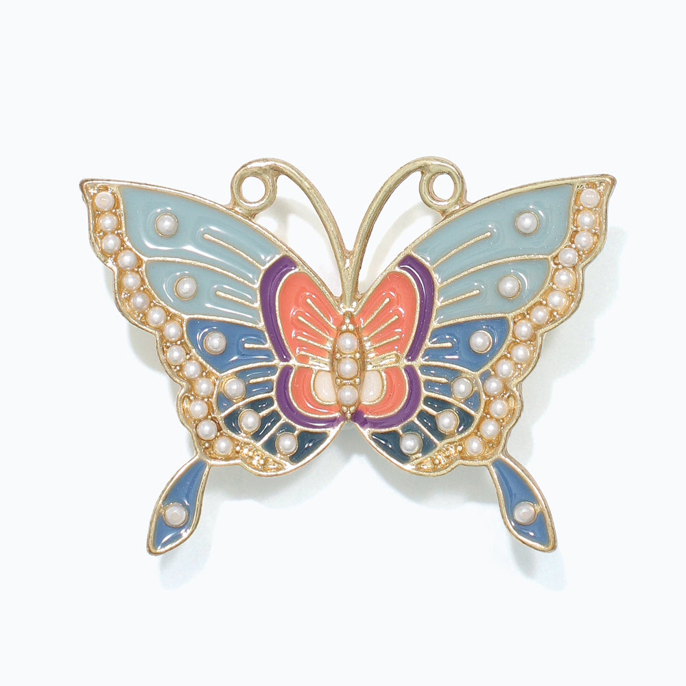Pin-Enamel Butterfly w Pearl detail