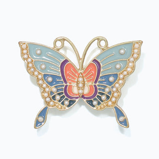 Pin-Enamel Butterfly w Pearl detail