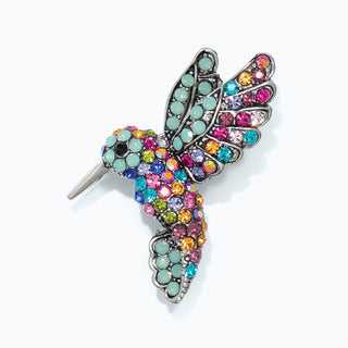 Pin-Multi Color Crystal Humming Bir