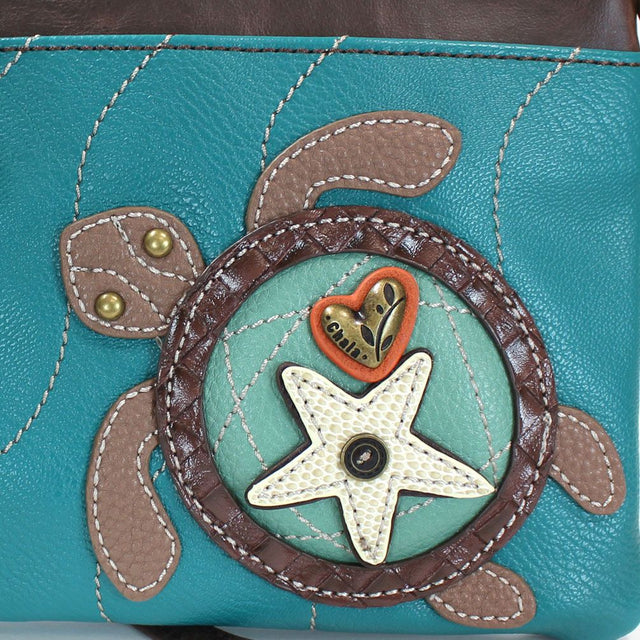 Chala Handbags Mini Crossbody - Turtle Turquoise