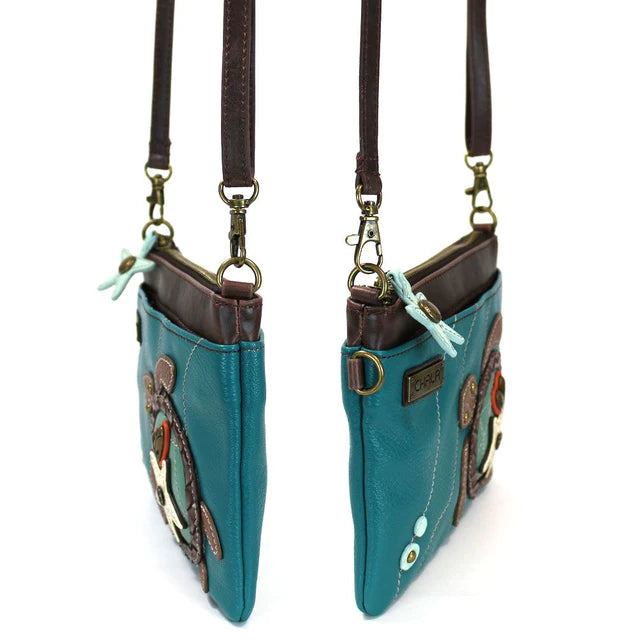 Chala Handbags Mini Crossbody - Turtle Turquoise