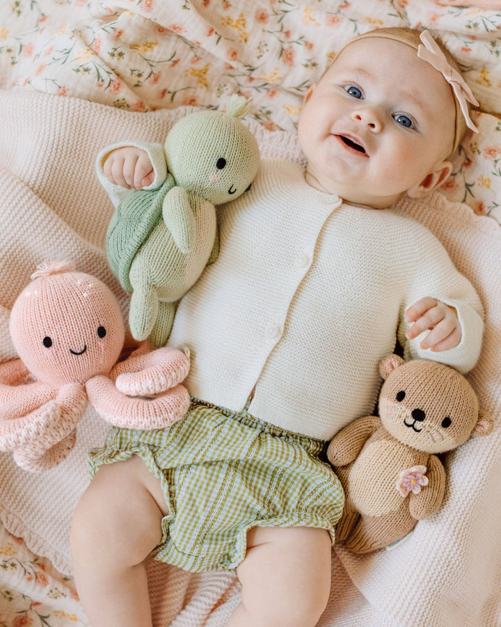 Cuddle+Kind Baby sea turtle (kelp green)