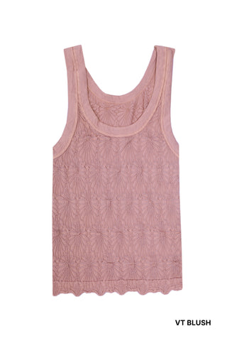 NIKIBIKI Vintage Reversible Lace Tank One Size - Vintage Blush