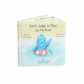 Warmies Don't Judge a T-Rex by his Roar Board Book