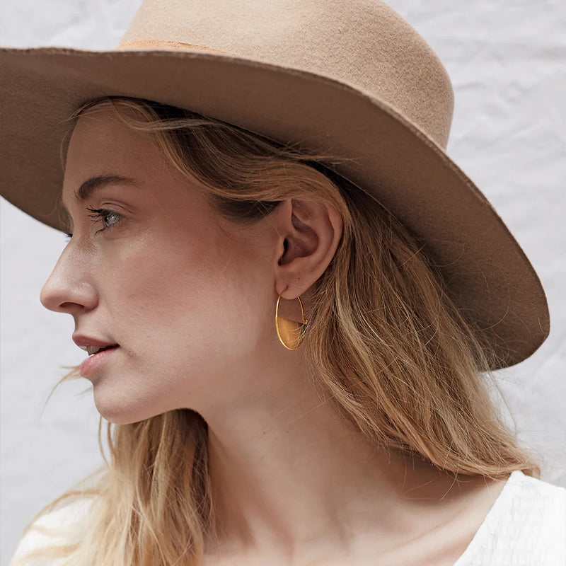 Scout - Refined Earring Collection - Lunar Hoop/Gold Vermei