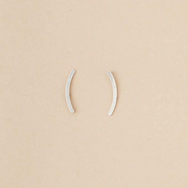 Scout - Refined Earring Collection - Comet Curve/Sterling Silver