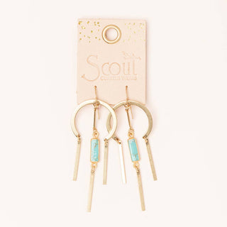 Dream Stone Earring - Rose Quartz/Gold