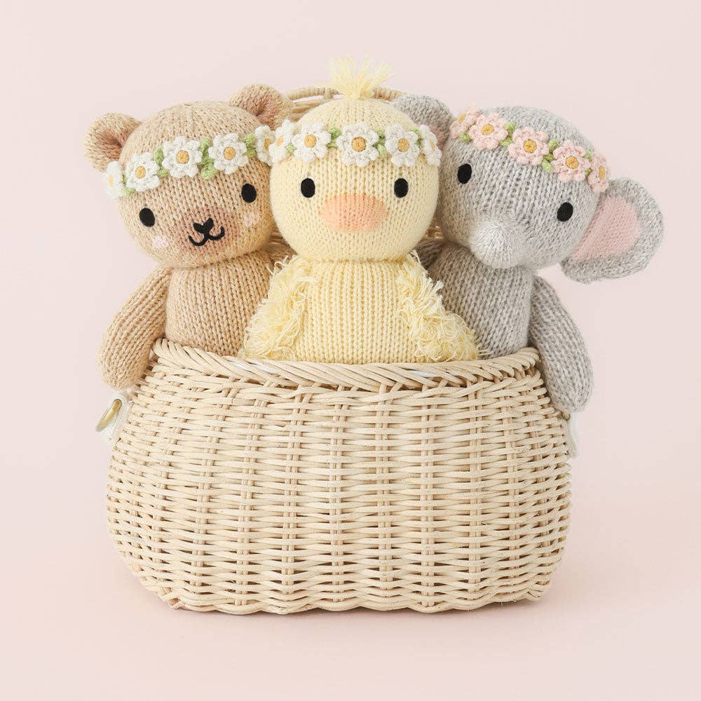 Cuddle+Kind Baby elephant (blush floral), gives 5 meals