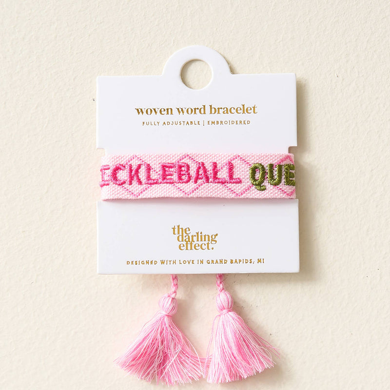 Pickleball Woven Bracelet - Pickleball Queen