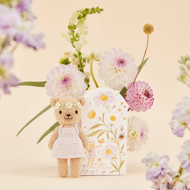 Cuddle+Kind Tiny Olivia the honey bear, gives 10 meals