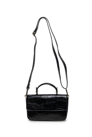 Wilma Faux Croc Mini Flap Top Handle Crossbody