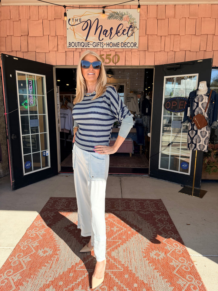 XCVI Mallis Pull-On Twill Gaucho Pant  in Carefree Pigment