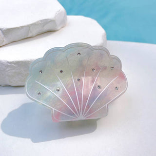 Sparkly Shell-Shaped Hair Claw, Beach Claw Clip