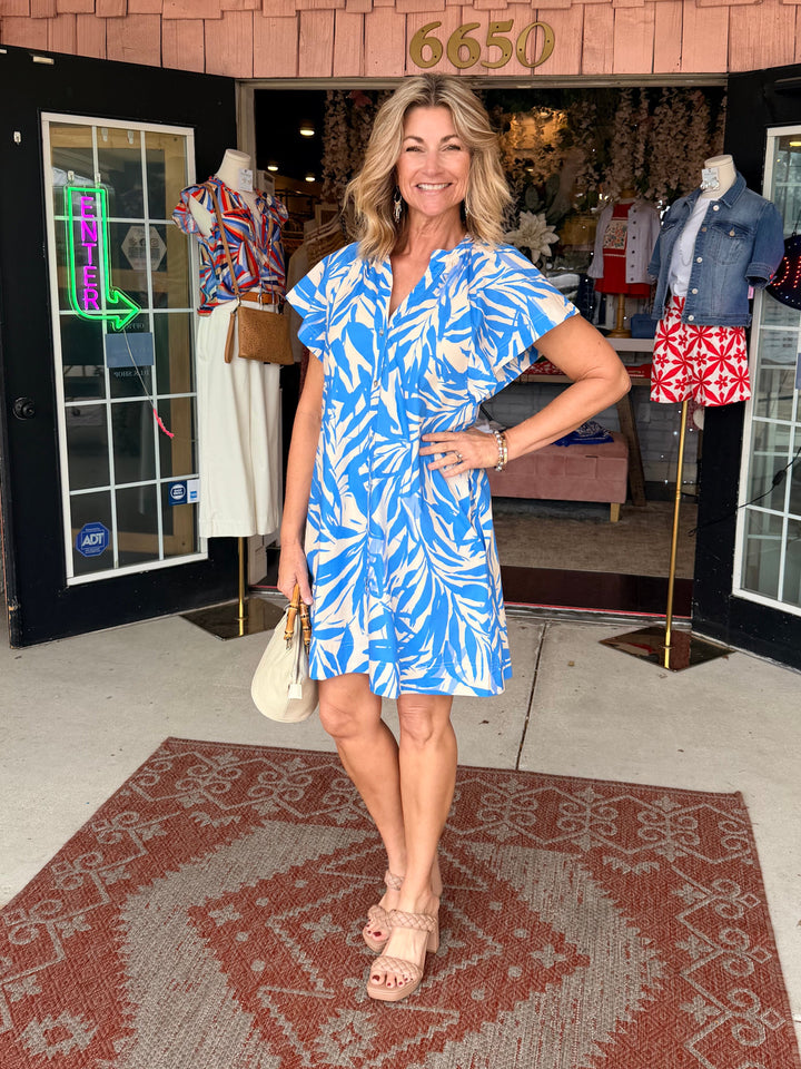 Ocean Garden Mini Dress